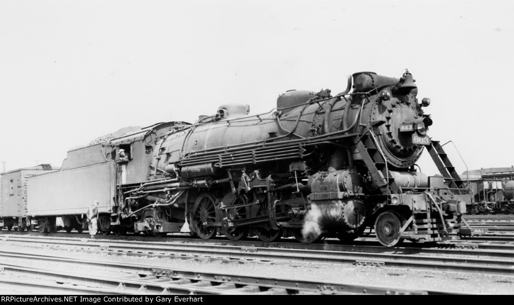 NKP 2-8-2 #663 - Nickel Plate Road